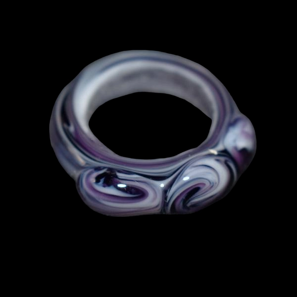 bague galaxy violet