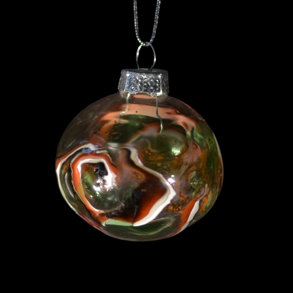 boules-de-noel twist violet orange
