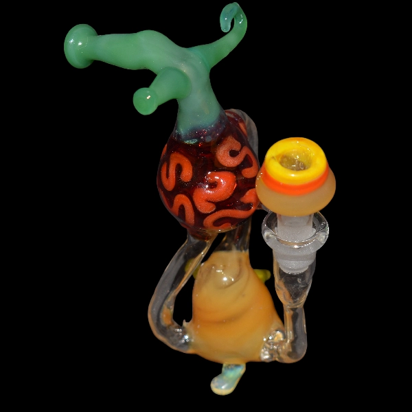 Bang en verre soufflé - modèle luffy fruit  - Type recycler