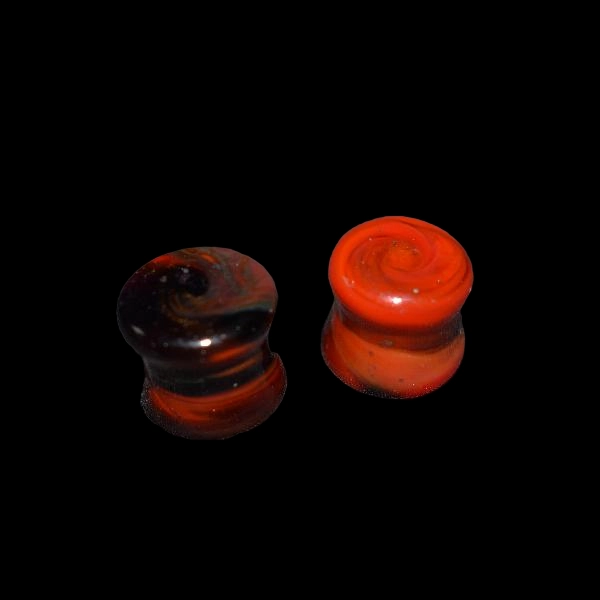 Écarteur en verre rouge sombre