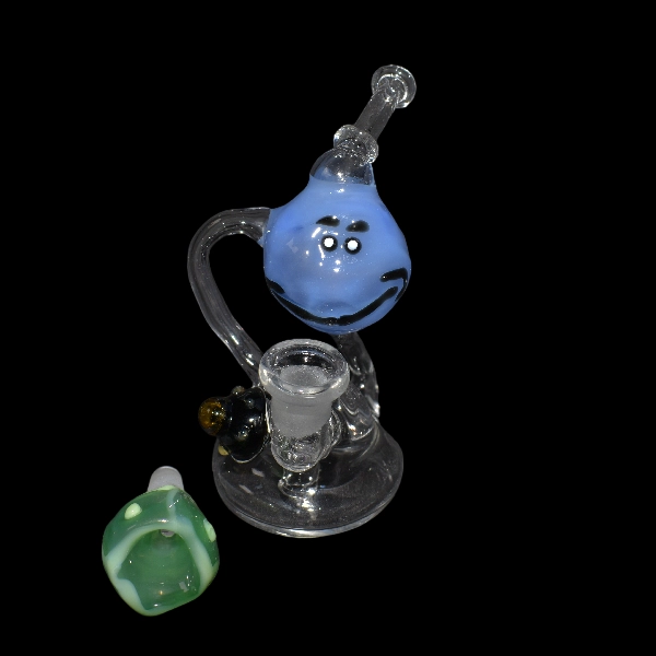 Bang en verre soufflé - modèle mr larbin - Type recycler