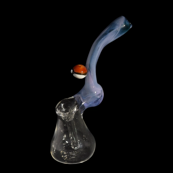 Bang en verre soufflé - modèle pokéball - Type bubbler