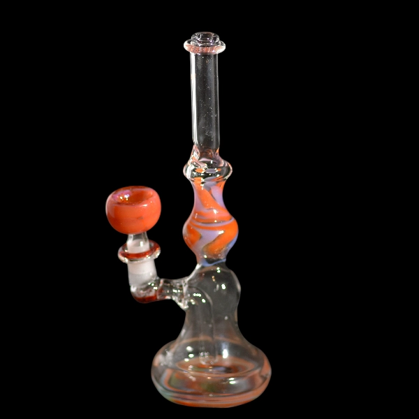 Bang en verre soufflé - modèle twist rouge - Type bang droit