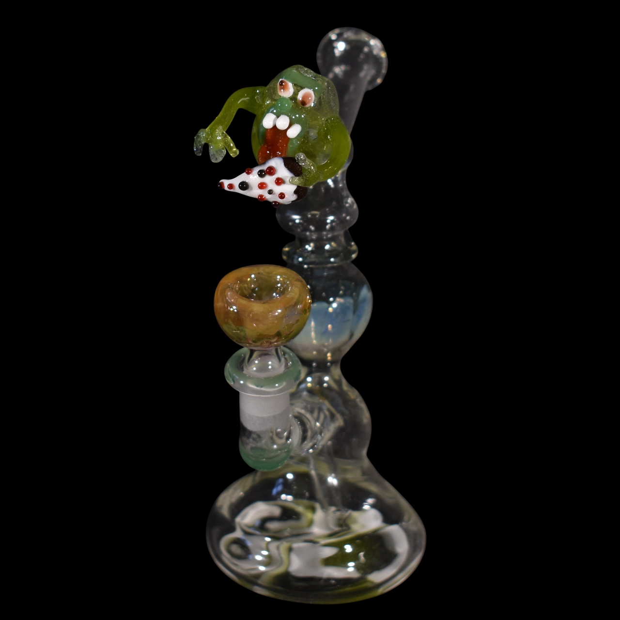 Bang en verre soufflé - modèle bouffe tout - Type bang droit