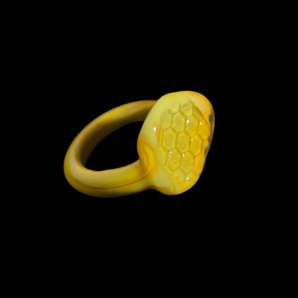 bague aus Murano-Glas bee opercule