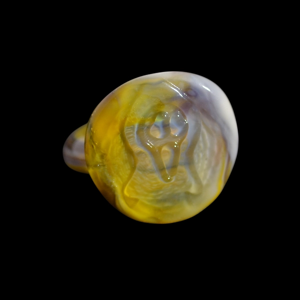 bague aus Murano-Glas scary scream
