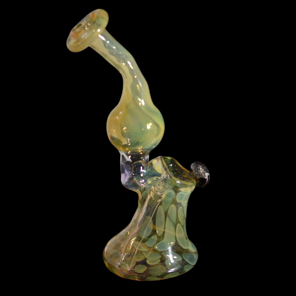 Bang en verre soufflé - modèle vert 3I/ATLAS - Type bubbler