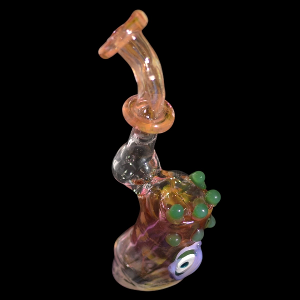 Bang en verre soufflé - modèle pink oeil  - Type bubbler