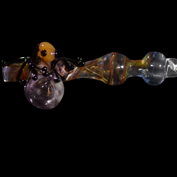 pipe steamrollers aus Glas dendrobate black